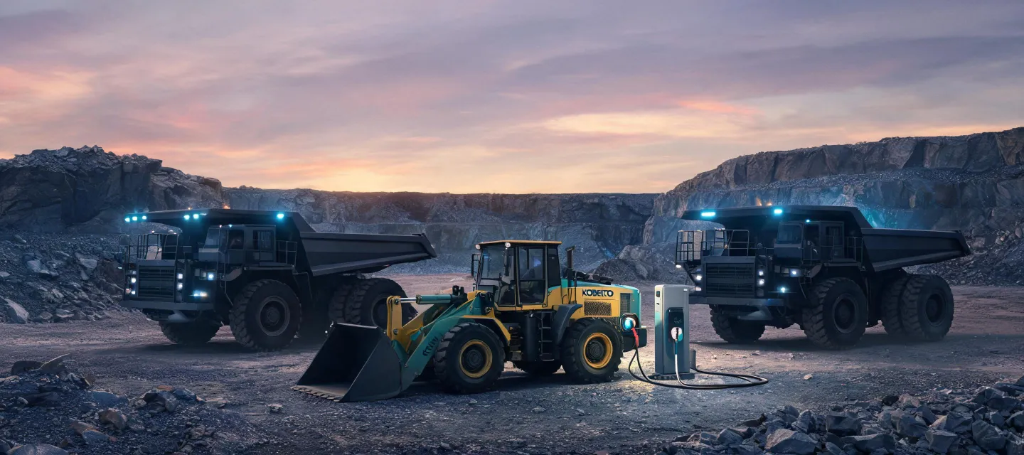 Battery-electric wheel loader and autonomous haul trucks at quarry pilot site